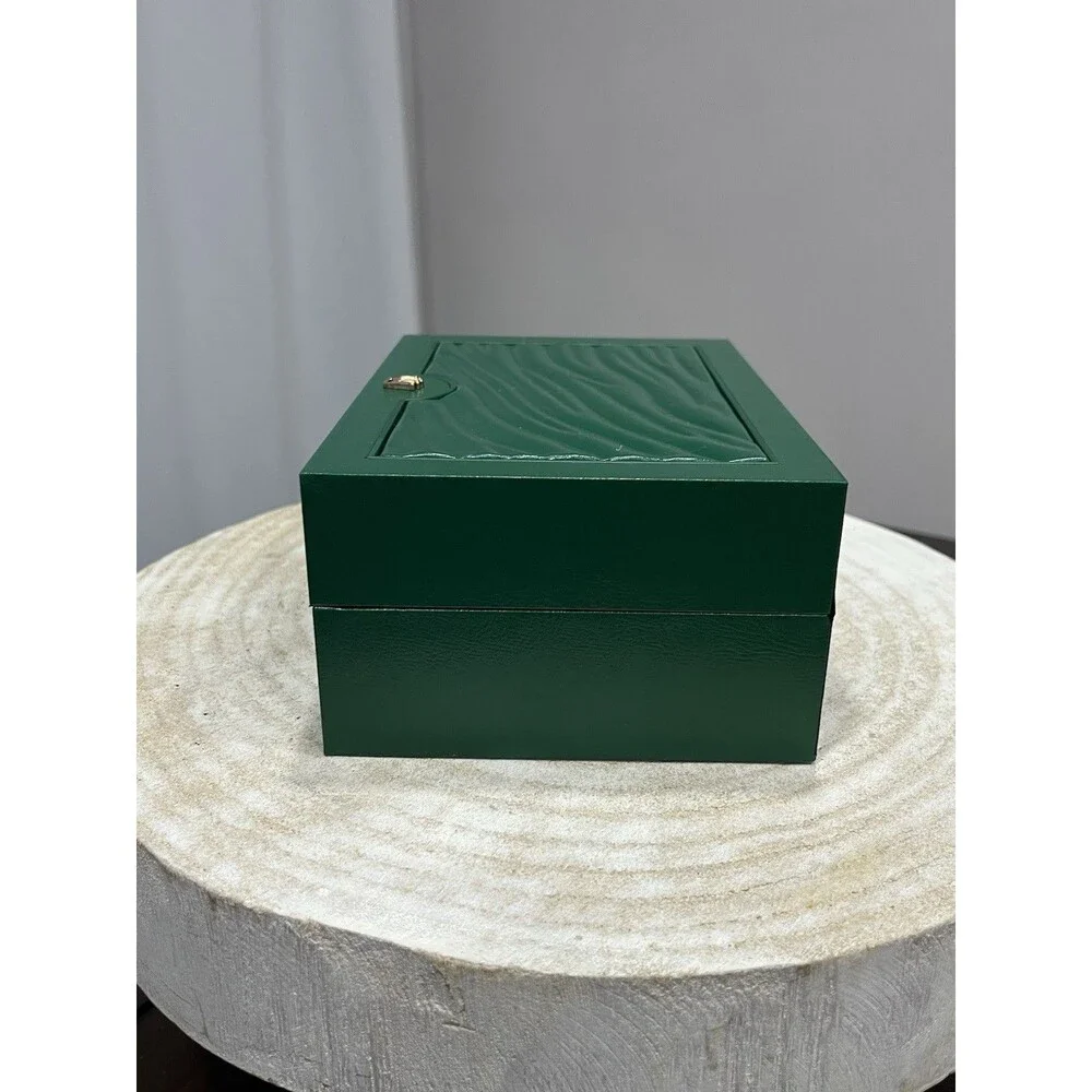 Official Rolex Green Wave Watch Box Oyster M 39139.04 Cream Outer Sleeve Cushion